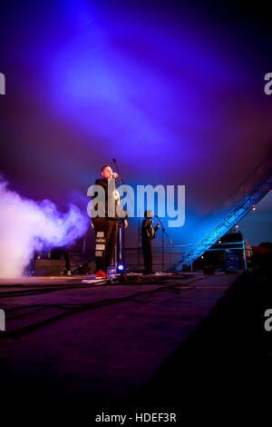 Rag 'n' osso, uomo verde villaggio della musica e del Festival delle arti, Southend-on-Sea, Essex © Clarissa Debenham / Alamy Foto Stock