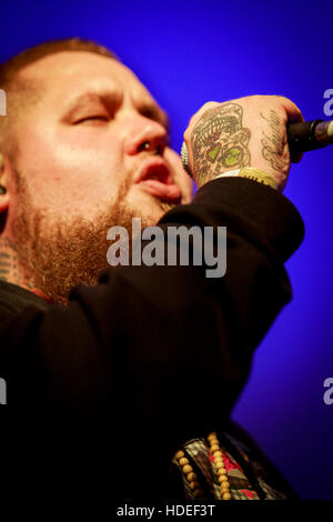 Rag 'n' osso, uomo verde villaggio della musica e del Festival delle arti, Southend-on-Sea, Essex © Clarissa Debenham / Alamy Foto Stock