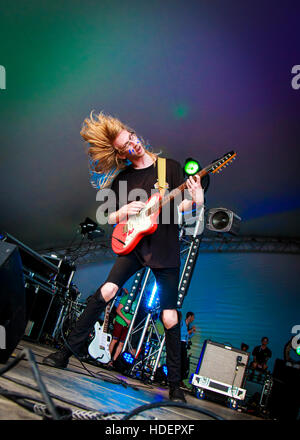 Manicomi, Villaggio Verde Musica e Arts Festival, Southend-on-Sea, Essex © Clarissa Debenham / Alamy Foto Stock