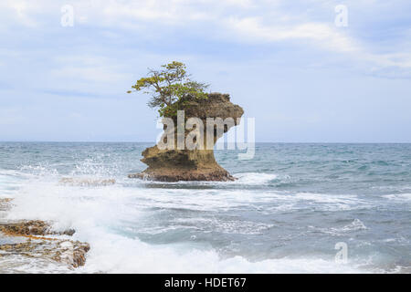 Formazione di roccia a Manzanillo Costa Rica Foto Stock