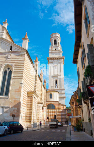 Cattedrale del Duomo, Cattedrale di Santa Maria Matricolare, Verona, Veneto, Italia Foto Stock