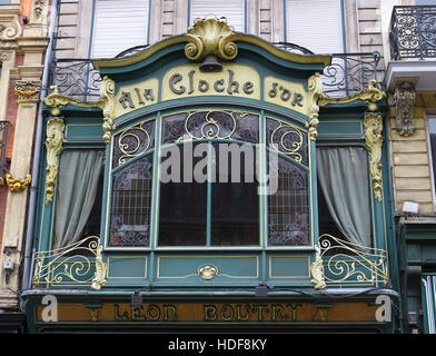 La Cloche d'Or, Lille, Francia. Negozio gioielli. Stile Art Deco facciata. Foto Stock