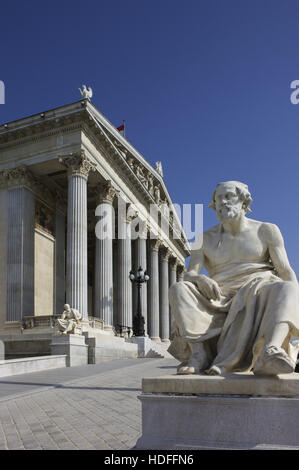 Il Parlamento di Vienna in Austria, Europa Foto Stock