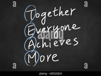 Concetto di lavoro di squadra Foto Stock