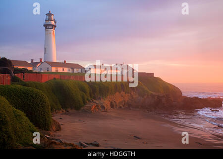 Pigeon Point Lighthouse in autostrada 1 Foto Stock