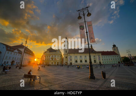 Sibiu, Hermannstadt, Romania Foto Stock