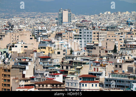 Skyline: Athen, Griechenland. Foto Stock