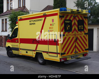 Mercedes Rettungsdienst unità di Brema 91 83-1 pic3 Foto Stock