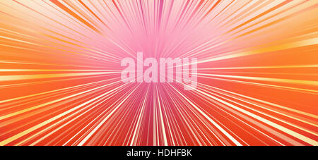 Diminuzione prospettiva di seamless linee colorate su sfondo astratto Foto Stock