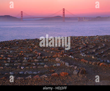 Land's End labirinto in San Francisco Foto Stock