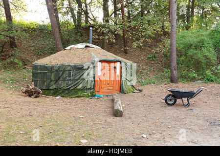 Yurta ger nel bosco Foto Stock