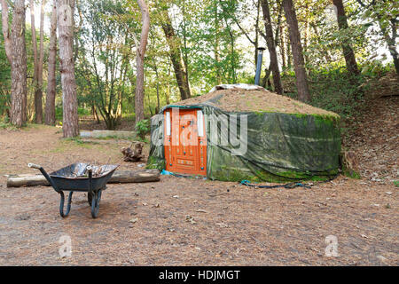 Yurta ger nel bosco Foto Stock