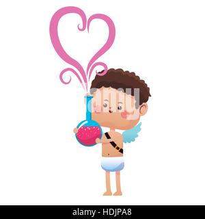 Carino Cupido il giorno di san valentino elisir amore Illustrazione Vettoriale