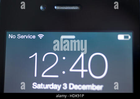 Rotture di Apple iPhone 4 con nessun servizio di messaggio di errore Foto Stock