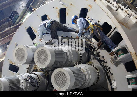 Tunnel Boring Machines Foto Stock