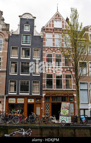 Un museo di cannabis in Olanda, Amsterdam, Paesi Bassi. Foto Stock