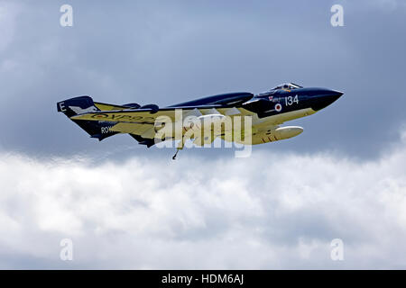 Ex Fleet Air Arm De Havilland Sea Vixen FAW 2, XP924, presso gli RNAS Yeovilton International Air giorno, Somerset, Regno Unito, 2016. Foto Stock