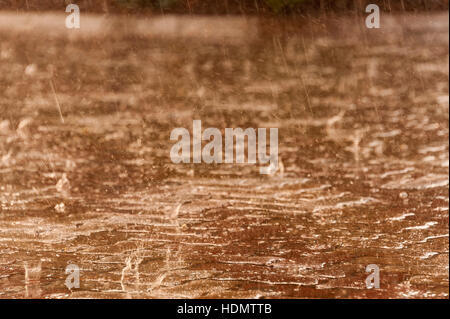 Pioggia vista a Harare, Zimbabwe Foto Stock