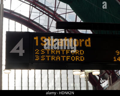 Segno DLR Foto Stock