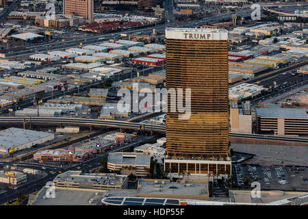 Vista aerea del Trump International Hotel Las Vegas, Nevada, STATI UNITI D'AMERICA Foto Stock