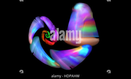 Arcobaleno colorato figura sfondo astratto Foto Stock