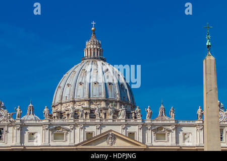 Dettaglio di San Pietro in Vaticano Foto Stock