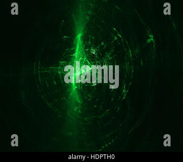 Verde energia frattale Immagine Foto Stock