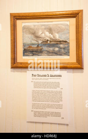 David Williams Hosue Museum, Ocracoke Island, Outer Banks, North Carolina, Stati Uniti d'America. Foto Stock