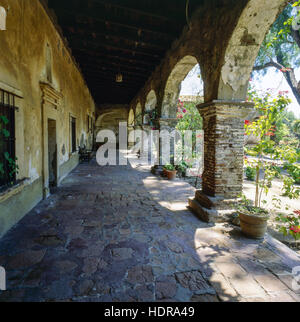 La missione di San Juan Capistrano, California Foto Stock