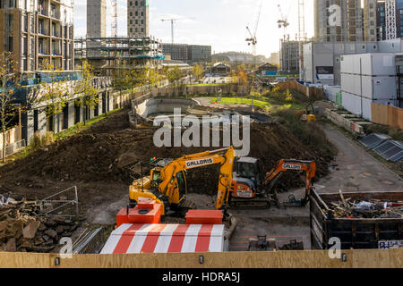 Riqualificazione del King's Cross area di Londra. Foto Stock