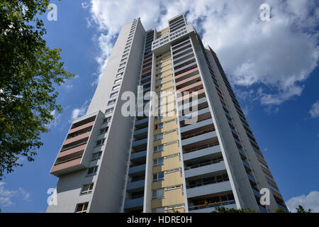 Wohnhochhaus ideale, Fritz-Erler-Allee 120, Gropiusstadt, Neukoelln, Berlino, Deutschland Foto Stock