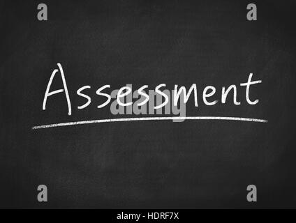 Il concetto di valutazione della parola Foto Stock
