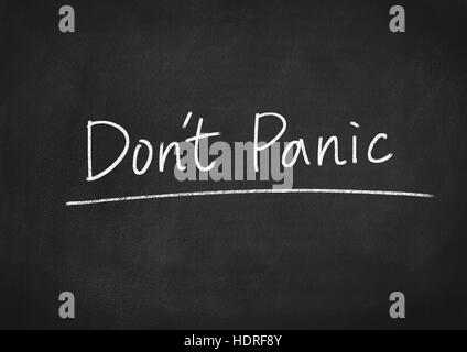 Don ' t panic Foto Stock