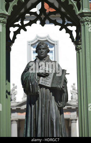 Lutherdenkmal, Markt, Lutherstadt Wittenberg, Sachsen-Anhalt, Deutschland Foto Stock