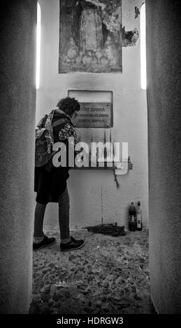 Staro Nogoricane Kumanovo, Macedonia - 22 Settembre 2016: La Chiesa di San Giorgio (Crkva Svetog Djordja) è un Macedone chiesa ortodossa nella vil Foto Stock