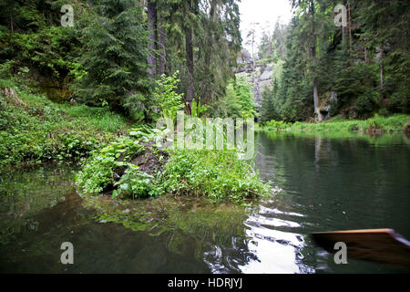 Chiusa in Hinterhermsdorf Foto Stock