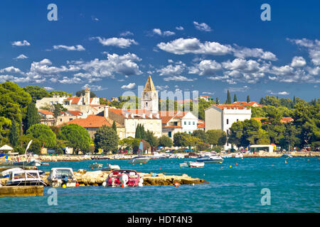 Villaggio Adriatico di San Filip e Giacobbe vista della costa, Dalmazia, Croazia Foto Stock