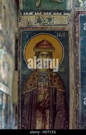 Staro Nogoricane Kumanovo, Macedonia - 22 Settembre 2016: La Chiesa di San Giorgio (Crkva Svetog Djordja) è un Macedone chiesa ortodossa in vill Foto Stock