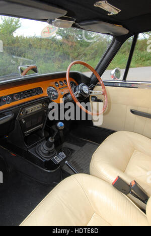 Lancia Fulvia Sport Zagato 1600 interno Foto Stock