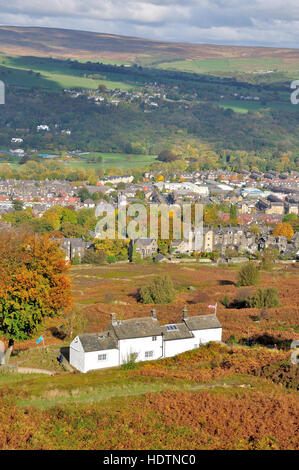 Autunno pozzetti bianchi Ilkley Moor West Yorkshire Foto Stock