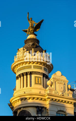 Edificio de la unione y el Fenix, un edificio storico a Cordoba, Spagna. Costruito nel 1927 Foto Stock