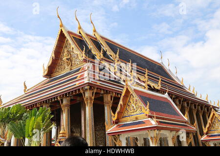 Wat pra kaew tempio pubblico Grand Palace , Bangkok in Thailandia Foto Stock