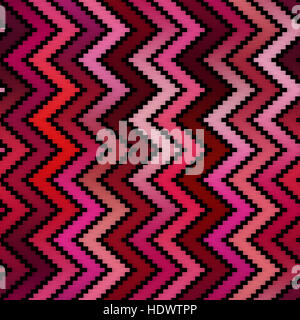 Linee a zig-zag piastrelle di gradiente. Seamless Pattern multicolore. Foto Stock