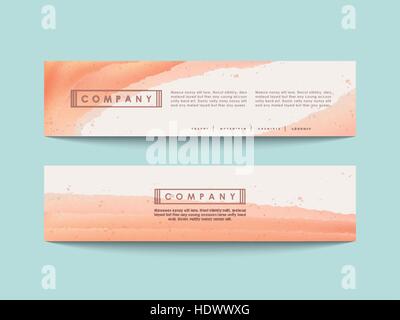 Abstract dipinta a mano acquerelli di sfondo per impostare i banner Illustrazione Vettoriale