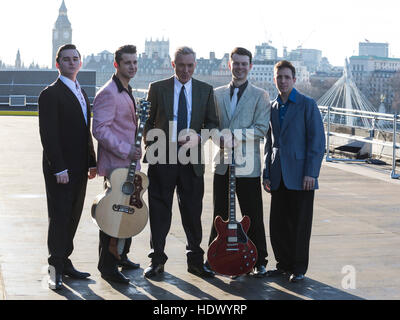 Photocall con Martin Kemp, ex di Spandau Ballet, che stars Million Dollar Quartet presso la Royal Festival Hall di Londra fino al 2 gennaio 2017. Foto Stock