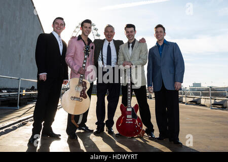 Photocall con Martin Kemp, ex di Spandau Ballet, che stars Million Dollar Quartet presso la Royal Festival Hall di Londra fino al 2 gennaio 2017. Foto Stock