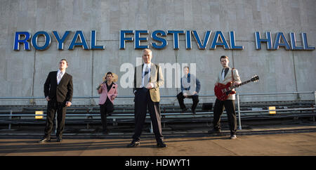 Photocall con Martin Kemp, ex di Spandau Ballet, che stars Million Dollar Quartet presso la Royal Festival Hall di Londra fino al 2 gennaio 2017. Foto Stock