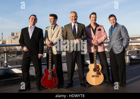 Photocall con Martin Kemp, ex di Spandau Ballet, che stars Million Dollar Quartet presso la Royal Festival Hall di Londra fino al 2 gennaio 2017. Foto Stock