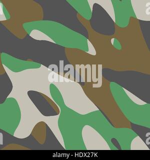 Vector seamless a quattro colori disegno camouflage Illustrazione Vettoriale