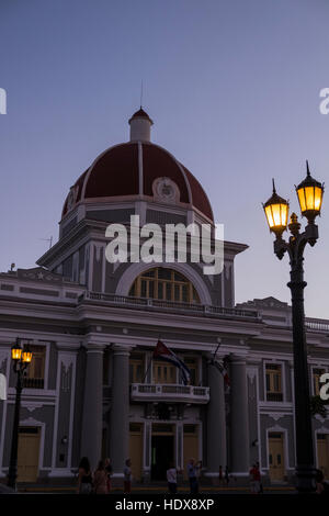 Cupola Palacio de Gobierno, sul Parque Jose Marti, Cienfuegos, Cuba Foto Stock